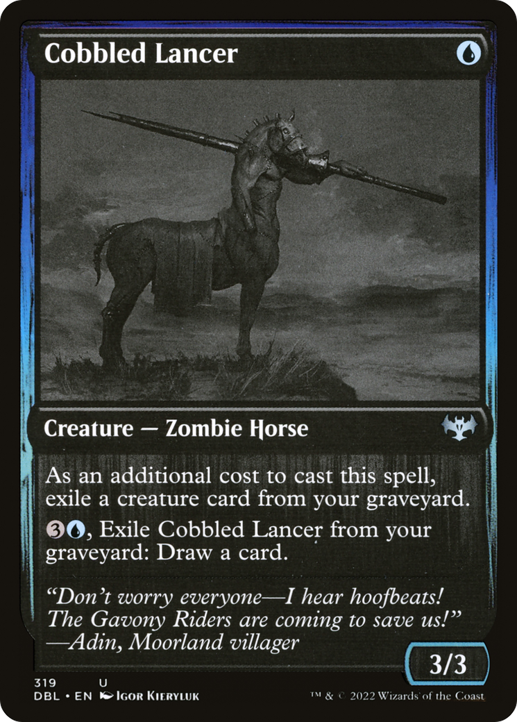 Cobbled Lancer (DBL-319) [Innistrad: Double Feature] Foil