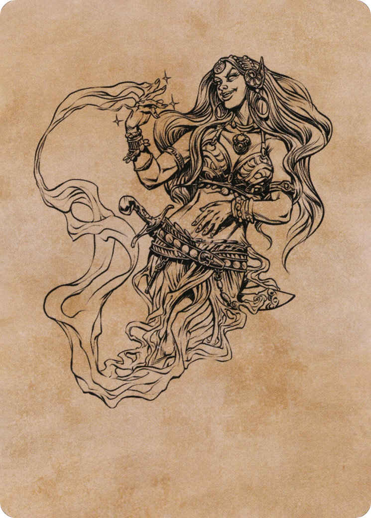 Djinni Windseer // Djinni Windseer (AAFR-074) (Borderless) [Adventures in the Forgotten Realms Art Series] Foil