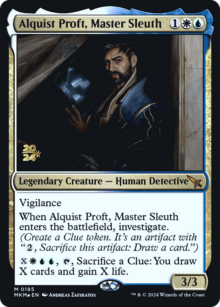 Alquist Proft, Master Sleuth (PRE-185) [Murders at Karlov Manor Promos] Foil