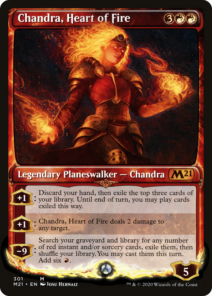 Chandra, Heart of Fire (Showcase) (M21-301) [Core Set 2021] Foil
