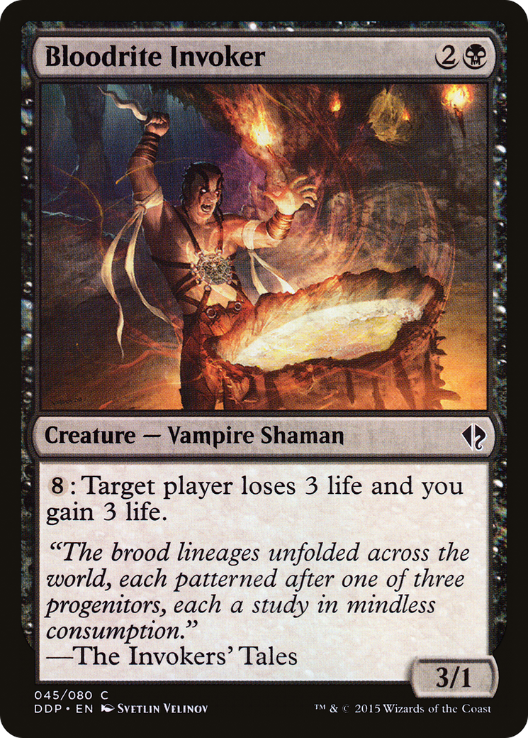 Bloodrite Invoker (DDP-045) [Duel Decks: Zendikar vs. Eldrazi]
