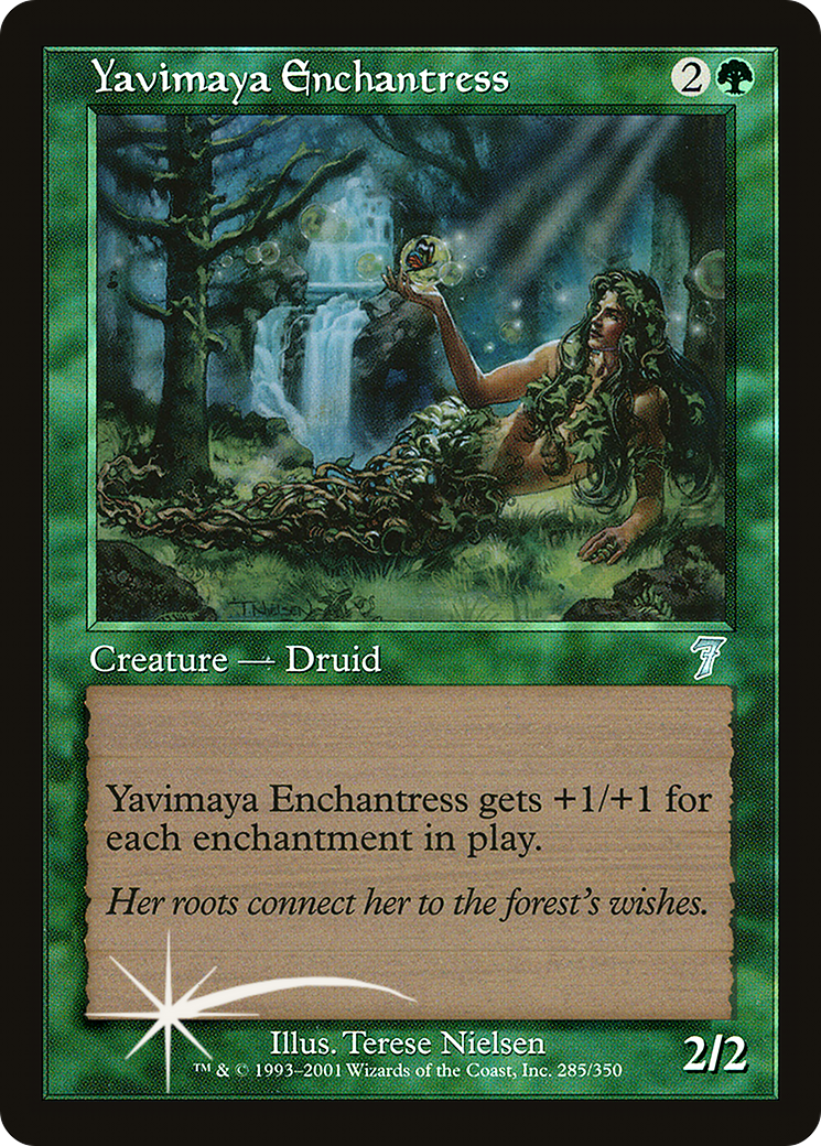 Yavimaya Enchantress (7ED-285★) [7th Edition] Foil