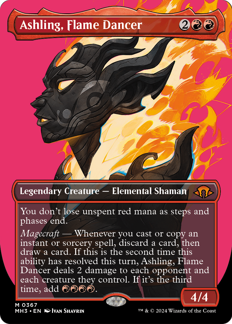 Ashling, Flame Dancer (Borderless) (MH3-367) [Modern Horizons 3] Foil