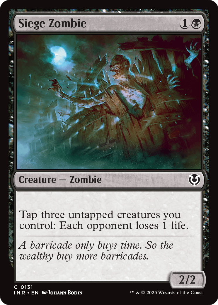 Siege Zombie (INR-131) [Innistrad Remastered]