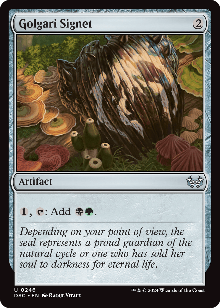 Golgari Signet (DSC-246) [Duskmourn: House of Horror Commander]