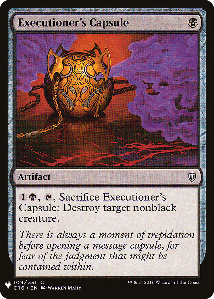 Executioner's Capsule (LIST-C16-109) [The List]