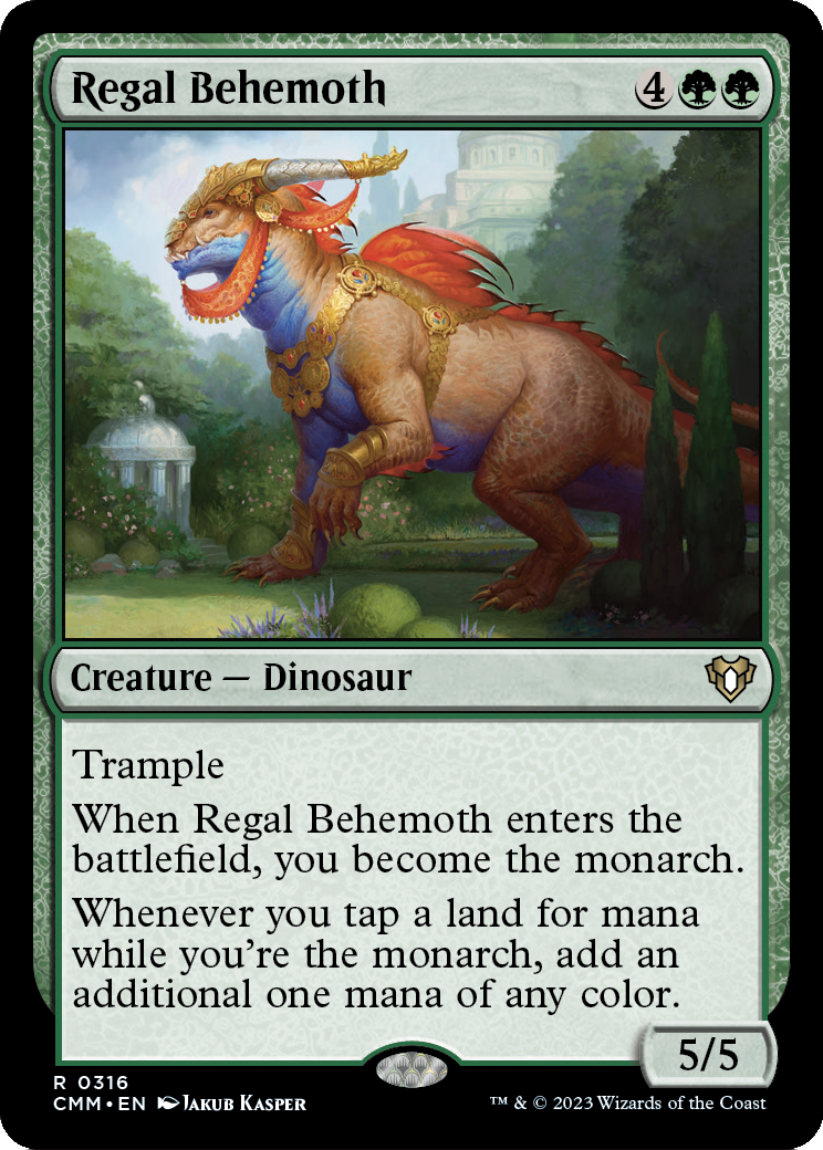 Regal Behemoth (CMM-316) [Commander Masters] Foil