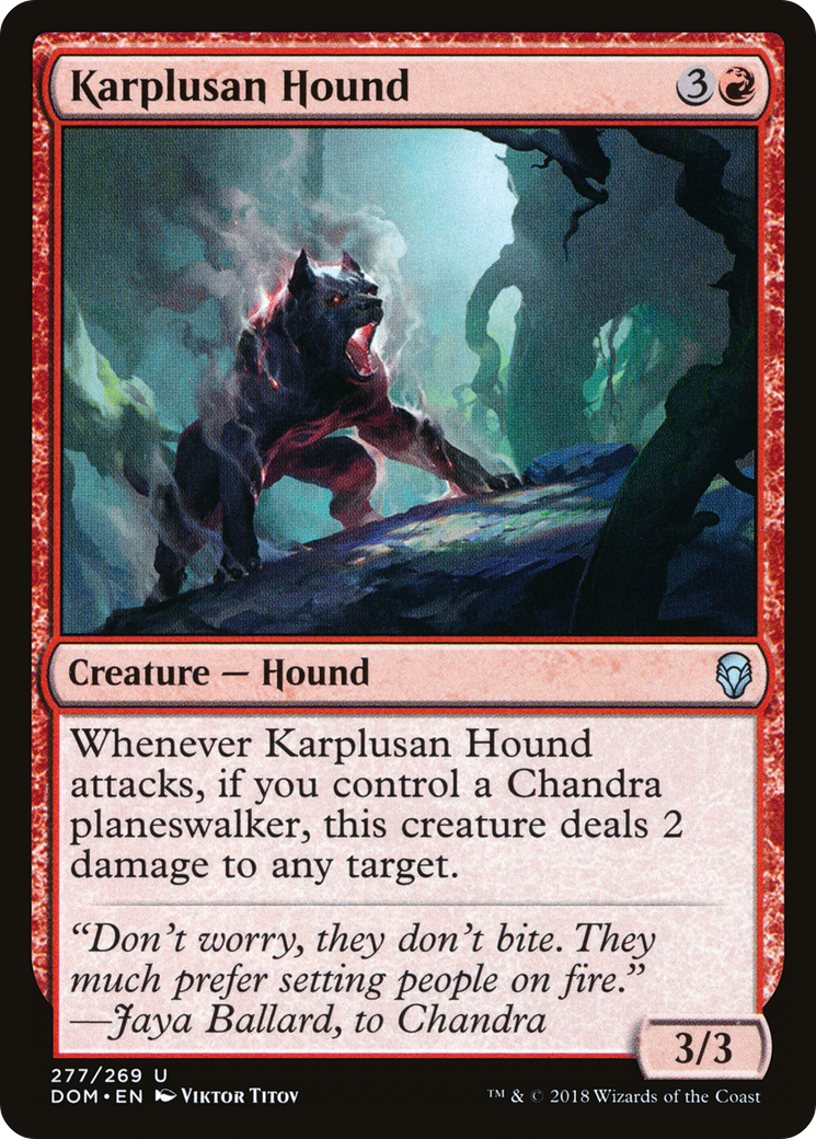 Karplusan Hound (DOM-277) [Dominaria]