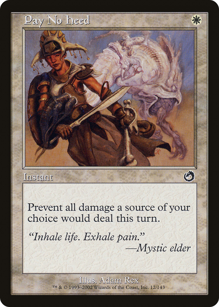 Pay No Heed (TOR-012) [Torment] Foil
