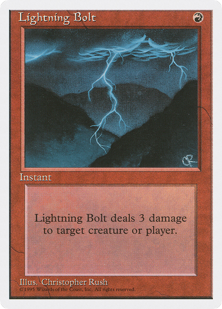 Lightning Bolt (4ED-226) [Fourth Edition]