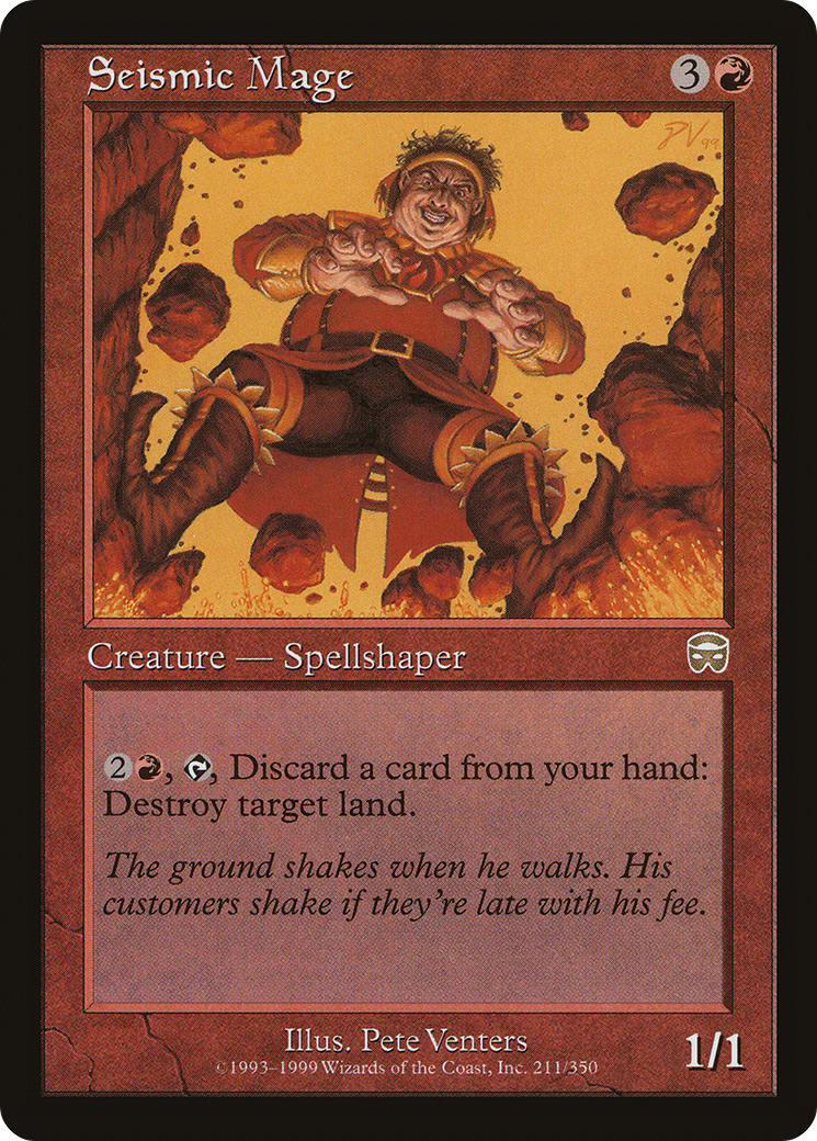 Seismic Mage (MMQ-211) [Mercadian Masques]