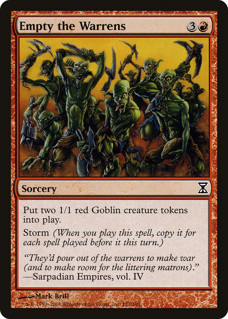 Empty the Warrens (TSP-152) [Time Spiral] Foil