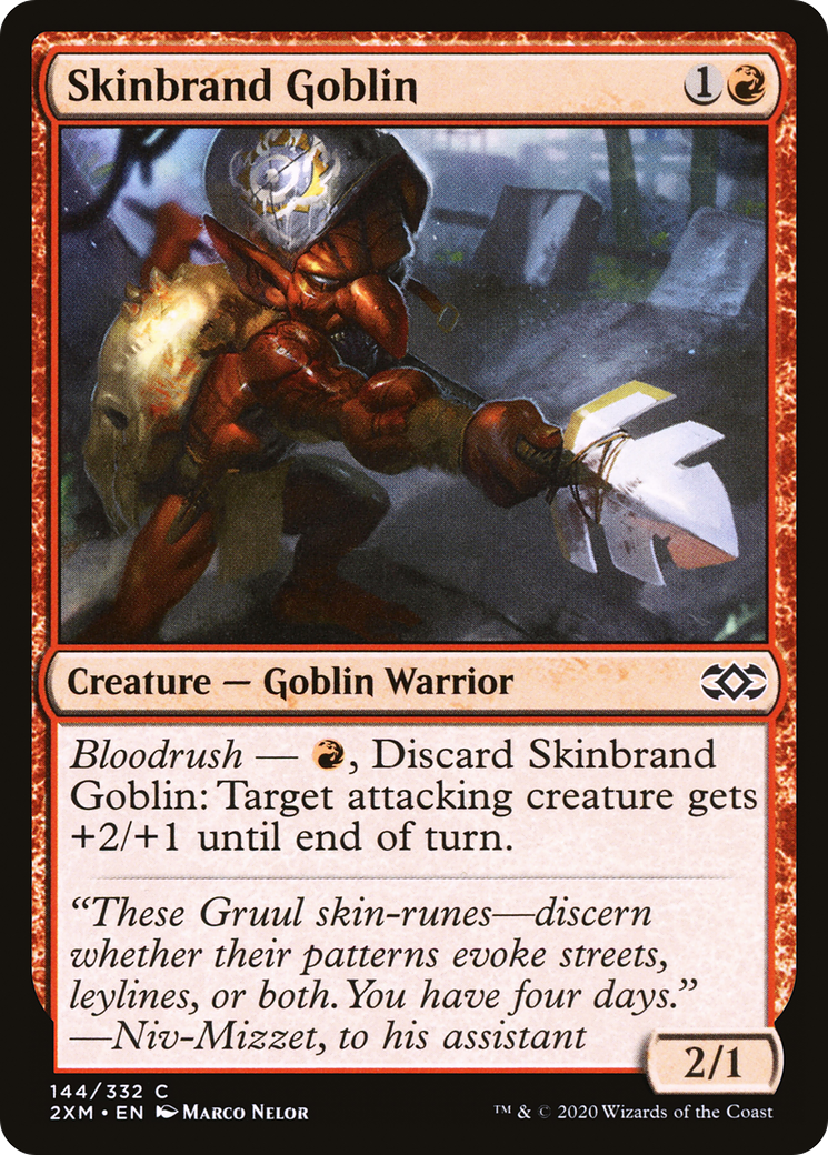 Skinbrand Goblin (2XM-144) [Double Masters] Foil