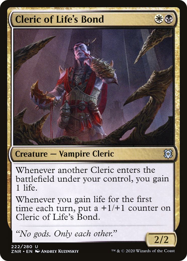 Cleric of Life's Bond (ZNR-222) [Zendikar Rising]