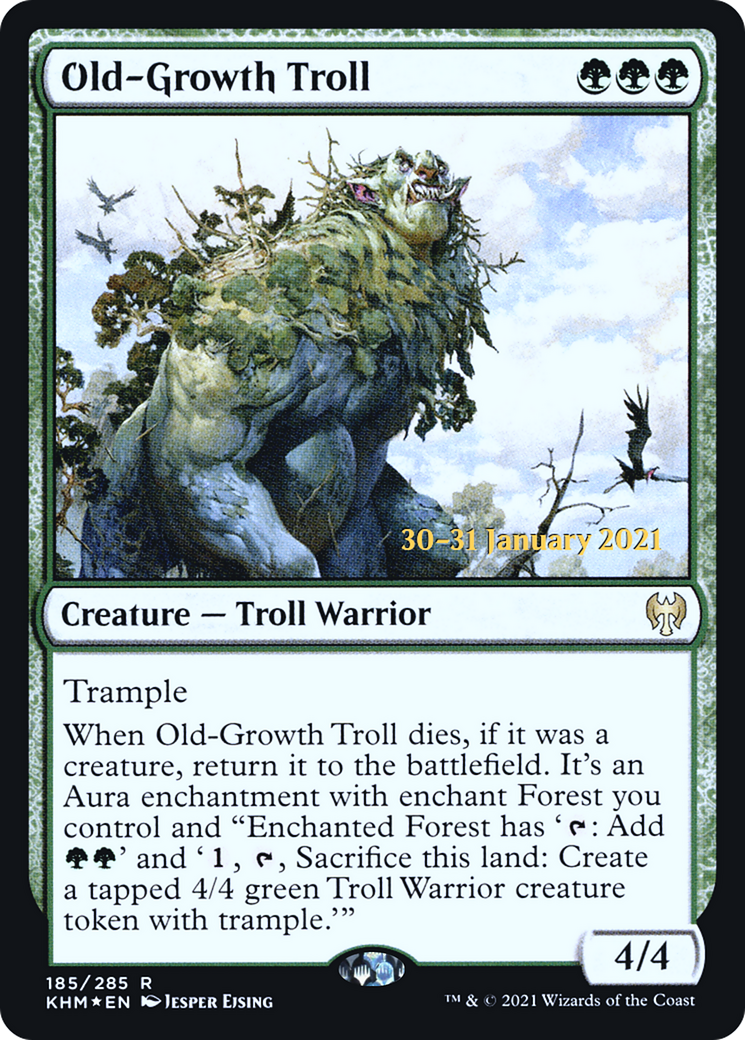 Old-Growth Troll (PRE-185S) [Kaldheim Promos] Foil