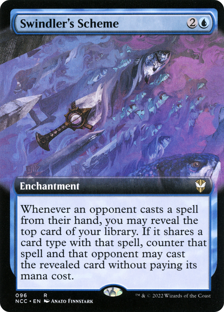 Swindler's Scheme (Extended Art) (NCC-096) [New Capenna Commander] Foil
