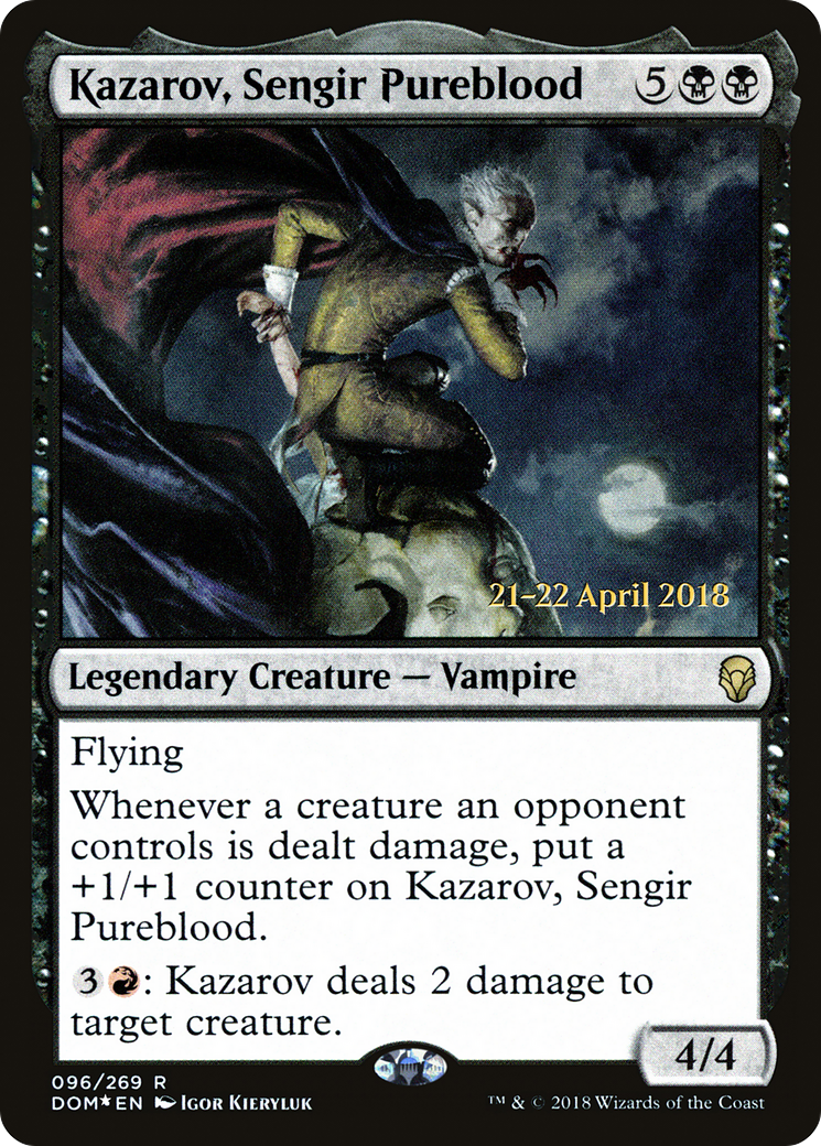Kazarov, Sengir Pureblood (PRE-96S) [Dominaria Promos] Foil