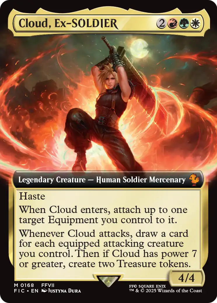 Cloud, Ex-SOLDIER (Extended Art) (FIC-168) [Commander: FINAL FANTASY] Foil