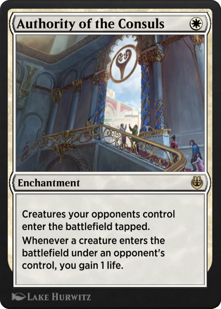 Authority of the Consuls (KLR-009) [Kaladesh Remastered]