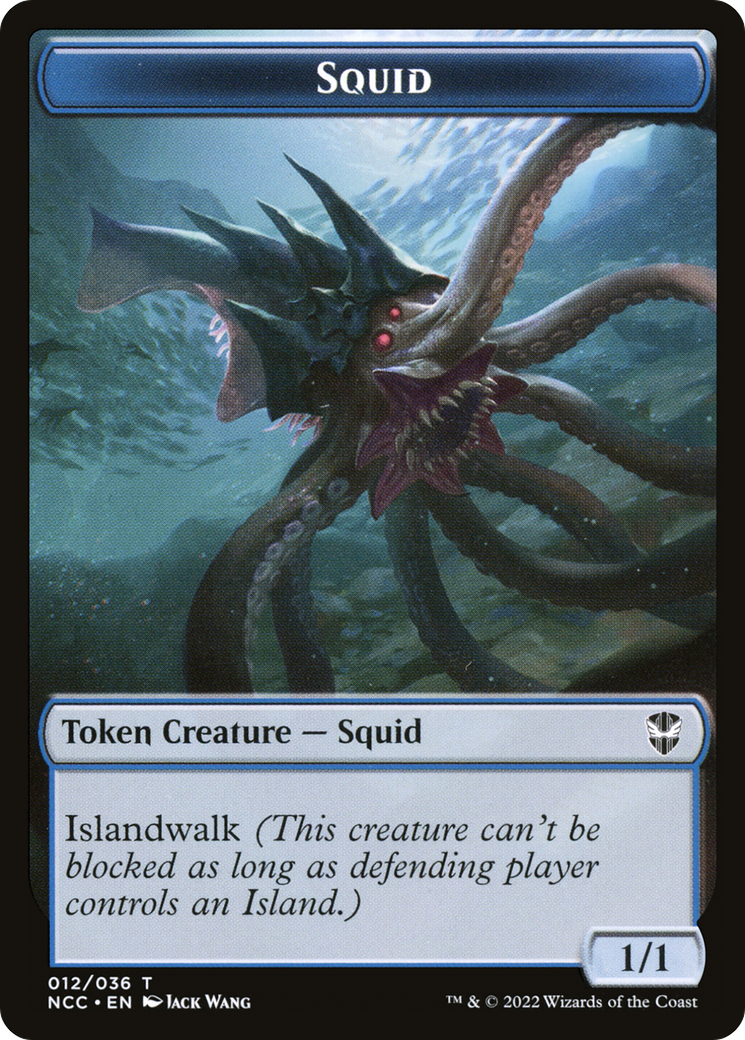 Squid (TNCC-012) [New Capenna Commander Tokens]