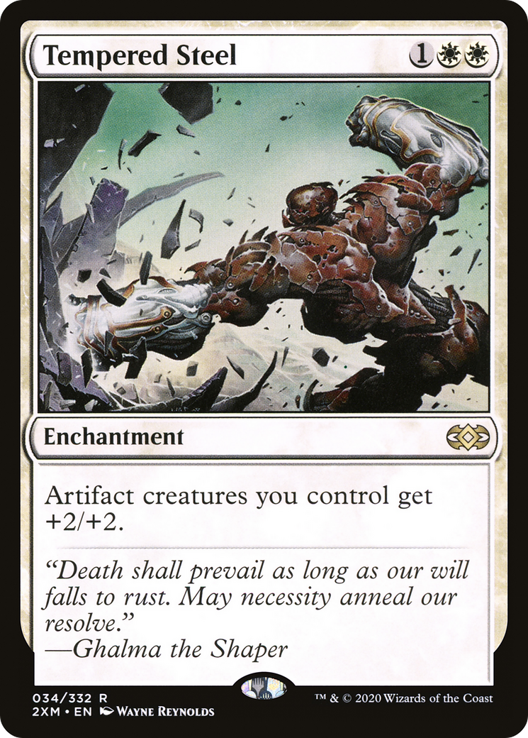Tempered Steel (2XM-034) [Double Masters] Foil