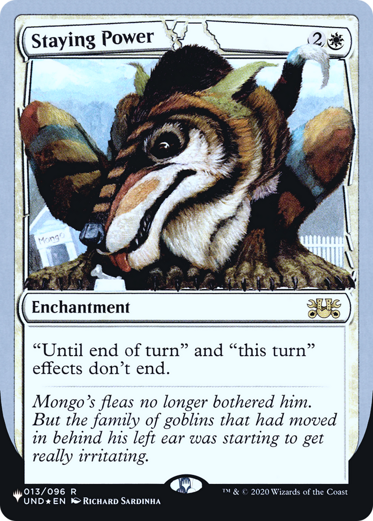 Staying Power (LIST-013/096) [The List (Unfinity Foil Edition)] Foil