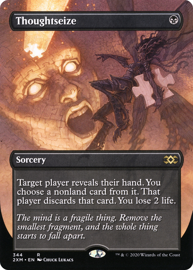 Thoughtseize (Borderless) (2XM-344) [Double Masters]
