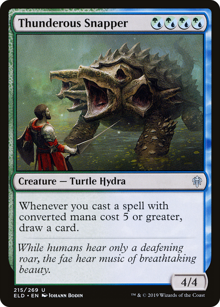 Thunderous Snapper (ELD-215) [Throne of Eldraine] Foil
