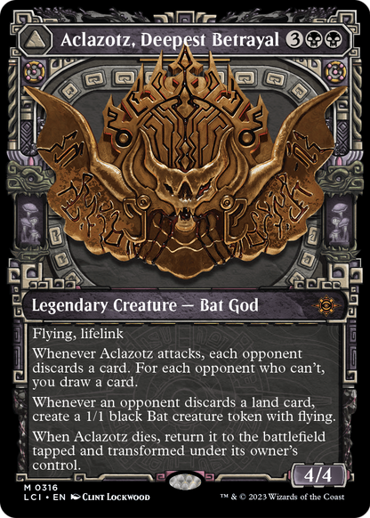 Aclazotz, Deepest Betrayal (Showcase) (LCI-316) [The Lost Caverns of Ixalan] Foil