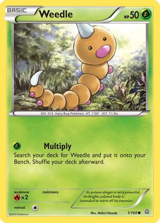 Weedle (1/160) [XY  Primal Clash] - Common