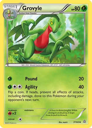 Grovyle (007/160) [XY  Primal Clash] - Uncommon