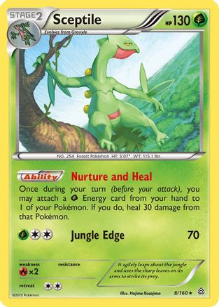 Sceptile (008/160) [XY  Primal Clash] - Rare