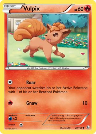 Vulpix (020/160) [XY  Primal Clash] Reverse Holofoil - Common