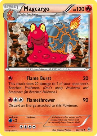 Magcargo (23/160) [XY  Primal Clash] Reverse Holofoil - Uncommon