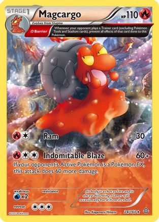 Magcargo (Omega) (024/160) [XY  Primal Clash] - Rare
