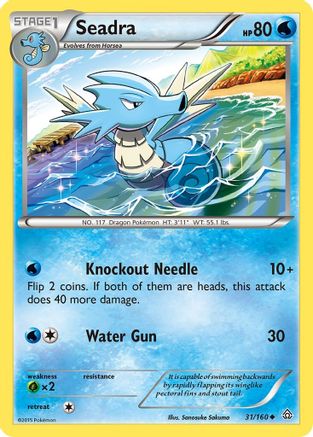 Seadra (31/160) [XY  Primal Clash] Reverse Holofoil - Uncommon
