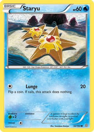Staryu (032/160) [XY  Primal Clash] Reverse Holofoil - Common