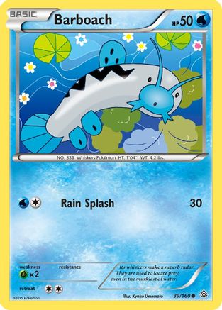Barboach (39/160) [XY  Primal Clash] Reverse Holofoil - Common