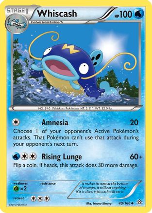 Whiscash (40/160) [XY  Primal Clash] - Uncommon
