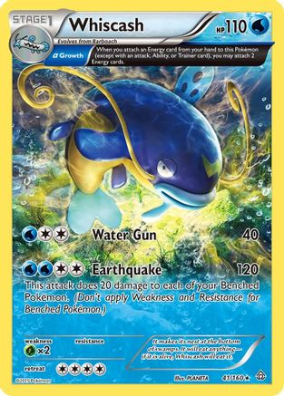 Whiscash (Alpha) (041/160) [XY  Primal Clash] Reverse Holofoil - Rare