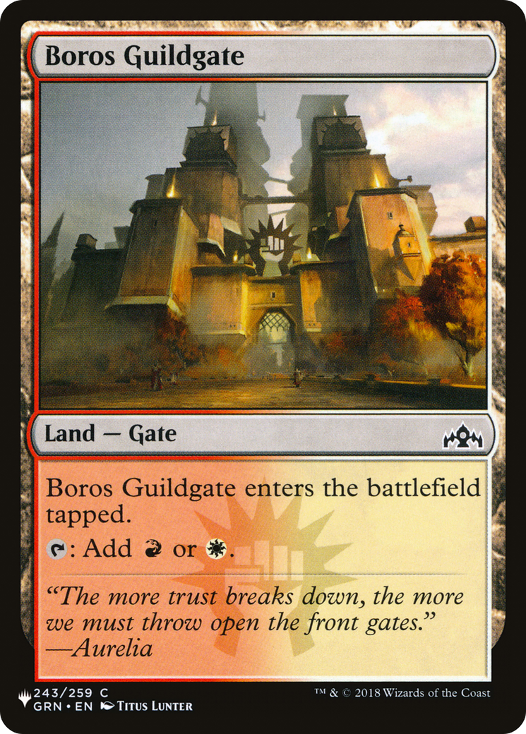 Boros Guildgate (LIST-GRN-243) [The List Reprints]