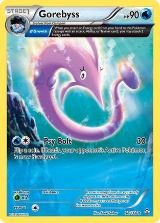 Gorebyss (Alpha) (052/160) [XY  Primal Clash] Reverse Holofoil - Rare