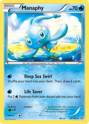 Manaphy (56/160) [XY  Primal Clash] Reverse Holofoil - Holo Rare