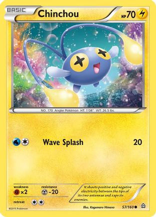 Chinchou (57/160) [XY  Primal Clash] Reverse Holofoil - Common