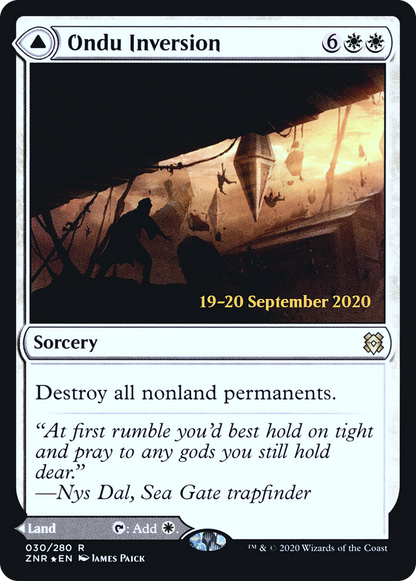 Ondu Inversion (PRE-30S) [Zendikar Rising Promos] Foil