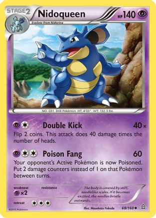 Nidoqueen (68/160) [XY  Primal Clash] Reverse Holofoil - Uncommon
