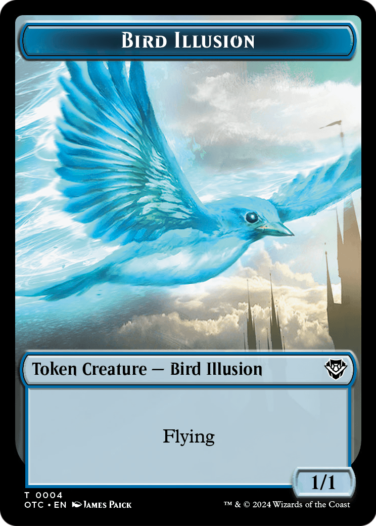 Bird Illusion (TOTC-004) [Outlaws of Thunder Junction Commander Tokens]