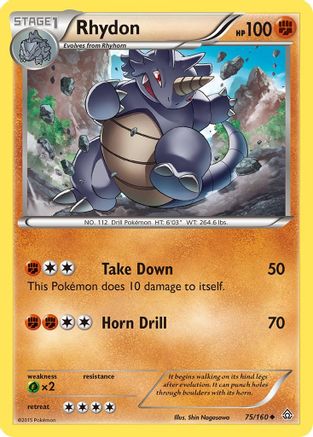 Rhydon (75/160) [XY  Primal Clash] - Uncommon