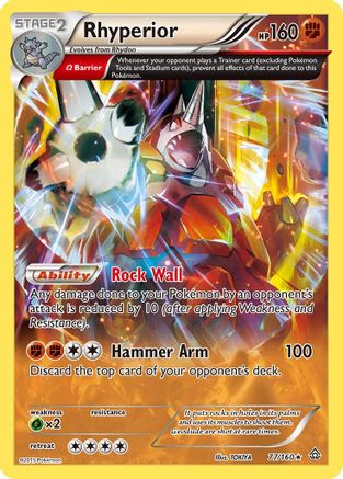 Rhyperior (Omega) (077/160) [XY  Primal Clash] Holofoil - Holo Rare
