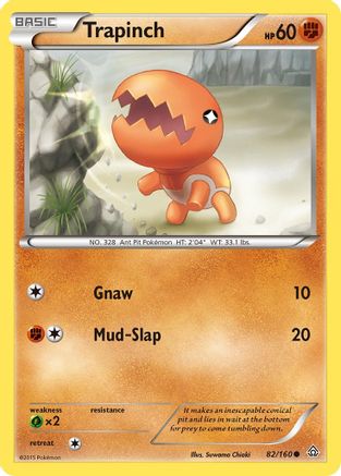 Trapinch (082/160) [XY  Primal Clash] Reverse Holofoil - Common